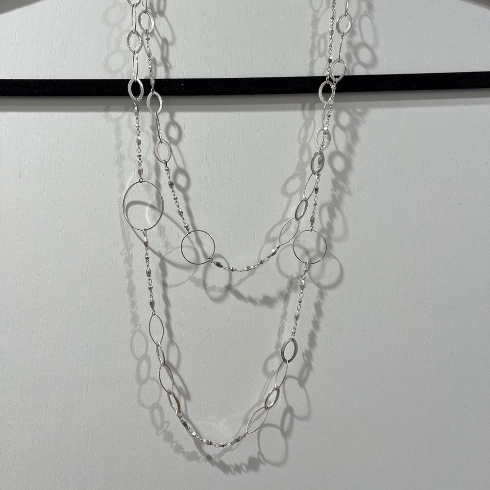 60” Silver Necklace